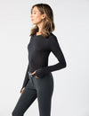 Lightweight Long Sleeve Shirts for Sun Protection by ShadyLady in black